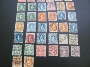 SWITZERLAND USED 1862- 1907 LOT VF  (185)
