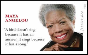 US 4979a Maya Angelou imperf NDC single MNH 2015