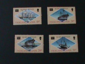 ​FALKLAND ISLANDS-1986-SC#446-9 AMERIPEX'86 WORLD STAMPS SHOW-MNH-VERY FINE