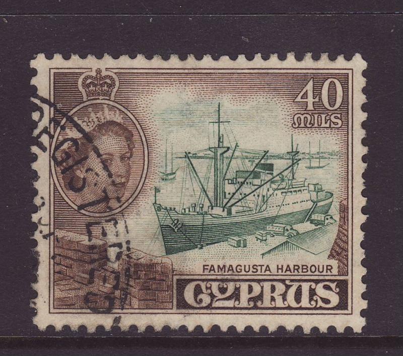 1955 Cyprus 40 Mils Fine Used SG182