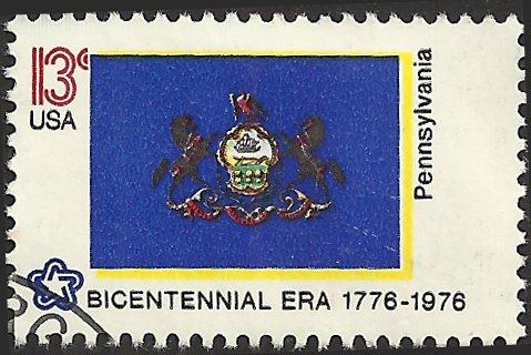 # 1634 USED STATE FLAG PENNSYLVANIA