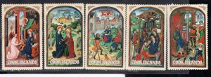 COOK ISLANDS  364-368 MH VF Religious paintings Complete set