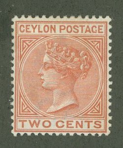 Ceylon #87 Unused Single