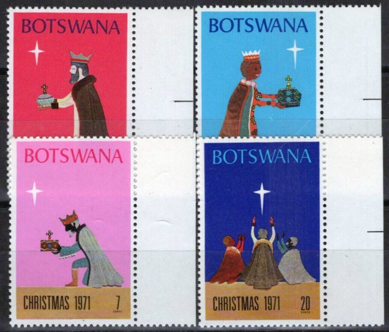 ZAYIX Botswana 80-83 MNH Christmas Three Kings & Star 062723S101M