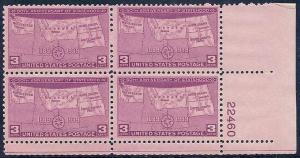 MALACK 858 3c States,  F/VF or better OG NH, plate b..MORE.. pbs858