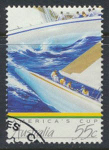 Australia SG 1047 America's Cup Yacht SC# 1012 w/ fdc see scan