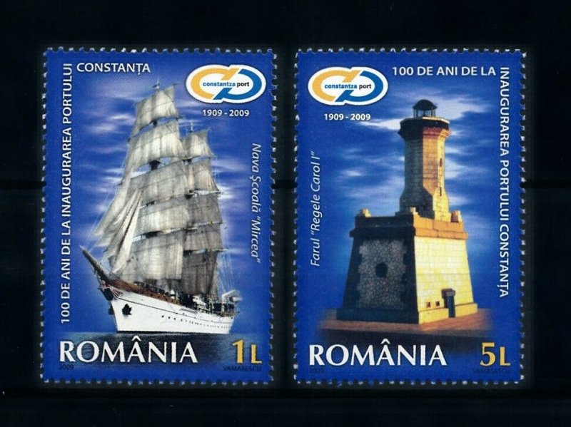 [101160] Romania 2009 Port Constantze ship lighthouse  MNH