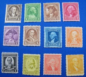 UNITED STATES - 1932 - SCOTT #704-715  -  MNH   (jpu24)