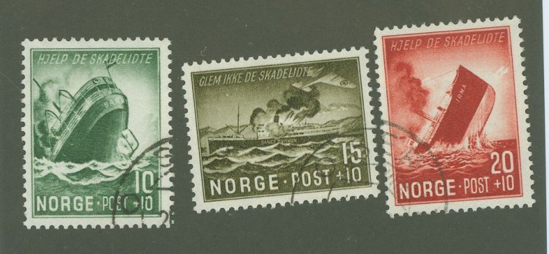 Norway #B35-7  Single (Complete Set)