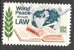 USA 1576: 10c Law Book, Globe, used,F- VF