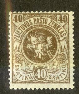 LITHUANIA 44 MH BIN $0.35 KNIGHT ON HORSE