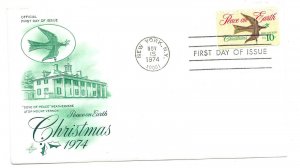 1552  1974 Christmas Dove, ArtCraft FDC