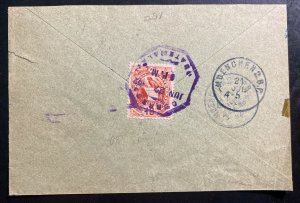 1902 Guatemala Back Stamp Cover to Munich Germany 