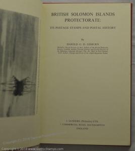 British Solomon Islands Harold Gisburn 45337