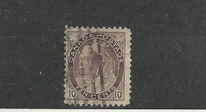 Canada, Postage Stamp, #83 Fine Used, 1898 Queen Victoria