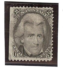 U.S. Used Scott #93 2 Cent Black