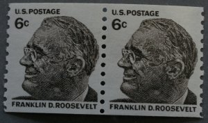 United States #1305 6 Cent Roosevelt Coil Pair MNH