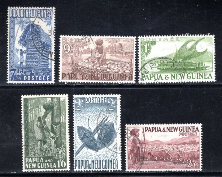 Papua New Guinea #129-134  VF,  Used   CV  6.00   ....  4900068