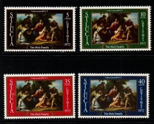 ST.LUCIA SG339/42 1972 CHRISTMAS MNH