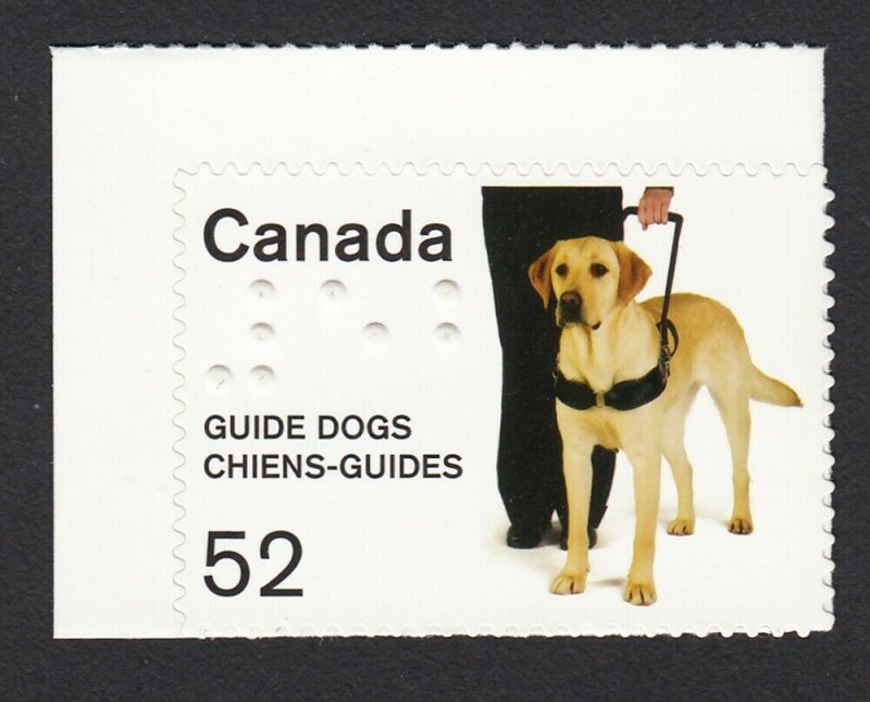 GUIDE DOGS = DOG = booklet stamp = Canada 2008 #2266 MNH