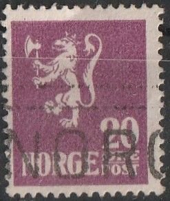 EARLY ISSUED NORWAY FINE USED  POSTAL MARK