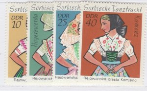 1971 Germany GDR Sorbian Dance Costumes MNH** A26P12F30539-
