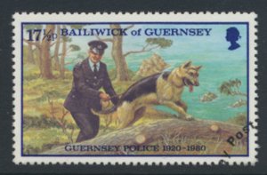 Guernsey  SG 216  SC# 206 Police  First Day of issue cancel see scan