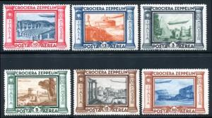 ITALY C42-C47 MINT NH, AIR MAIL, GRAF ZEPPELIN