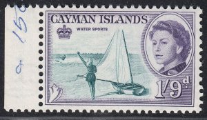 1962-64 CAYMAN ISLANDS QEII 1/9d WATER SPORTS (SG# 176) MNH VF