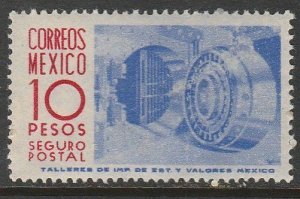 MEXICO G14, $10P 1950 Definitive 1st Printing wmk 279 MINT, NEVER HINGED. F-VF.