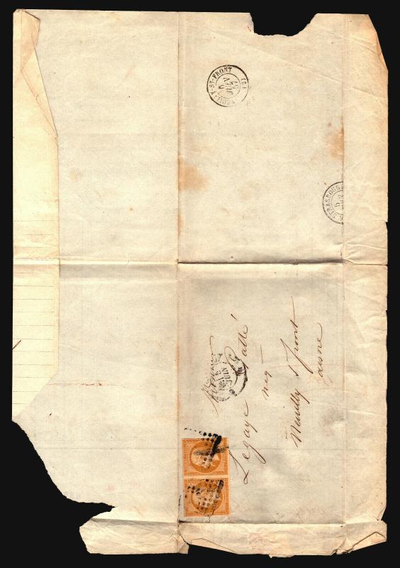 France 1857 Letter Cover / Pair  - Z15698