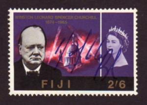 Fiji 1966 SG#348 2/6 Churchill Commemoration USED.