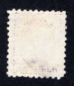 US 1913 12c claret brown Franklin, Scott 435 used, value = $5.50