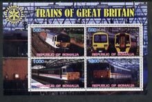 SOMALIA - 2002 - Trains of G.B. #2 - Perf 4v Sheet - M N H - Private Issue