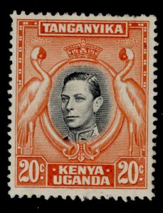 KENYA UGANDA TANGANYIKA  SG139ba, 20c deep black & deep orange, M MINT. Cat £28.