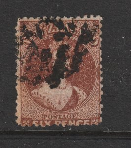 New Zealand a perf 6d QV Full face used