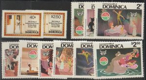 Dominica SC 676-677, 679-687 Mint Never Hinged