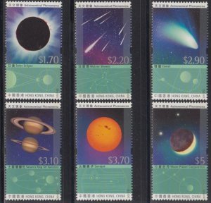 Hong Kong 2015 Astronomical Phenomena Stamps Set of 6 MNH