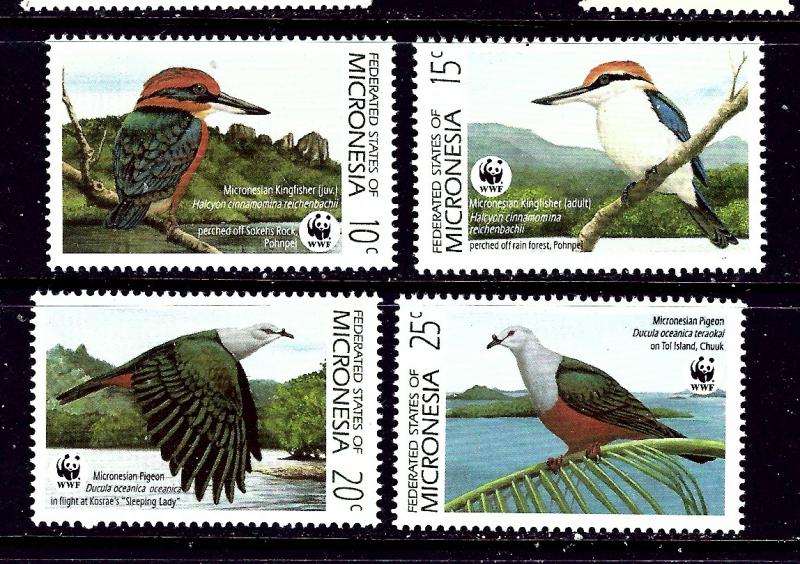 Micronesia 106-09 MNH 1990 Birds