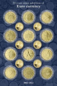 Sierra Leone - 2022 Euro Currency Anniversary - 12 Stamp Sheet - SRL220172a