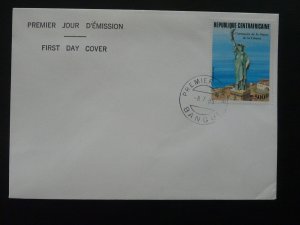 centenary of statue of Liberty FDC Central African Republic 1986