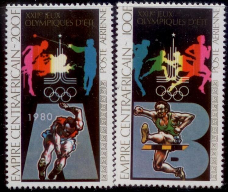  Central African Republic 1979 SC# C209-10 Olympics MLH E90