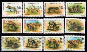 1992 Somalia  432-443 WWF / Fauna 95,00 €