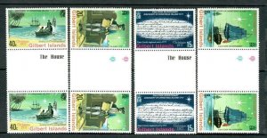 Gilbert and Ellice Islands #300 - 303 MNH Gutter Pairs