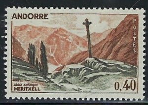 French Andorra 165 MLH 1965 issue (an6149)