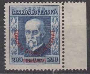 Czechoslovakia Scott #B139 1925 MH with label