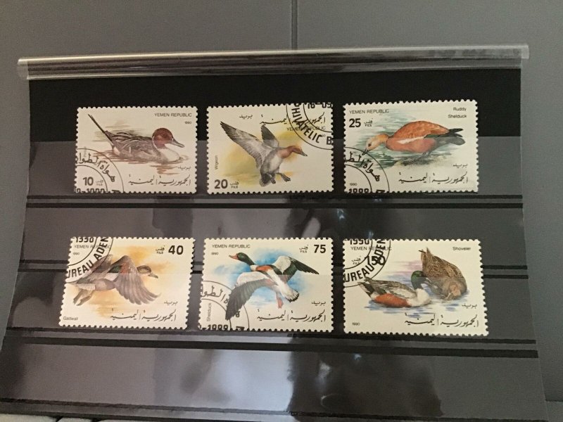 Yemen Republic wetlands birds stamps R22772