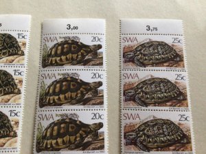 Tortoises South West Africa 1982  mint never hinged stamps strips A10467