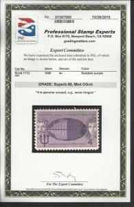 # 1112 MINT NEVER HINGED ATLANTIC CABLE CENTENNIAL     P....