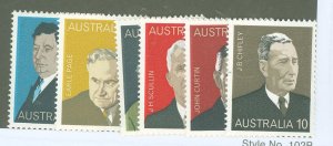 Australia  #610-615 Mint (NH) Single (Complete Set)